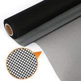 37“Wx196"L Polyester Screen Mesh for Window Replacement Kit Ventilated and Easy to Clean ,Durable  fireproof  Screen Net Roll